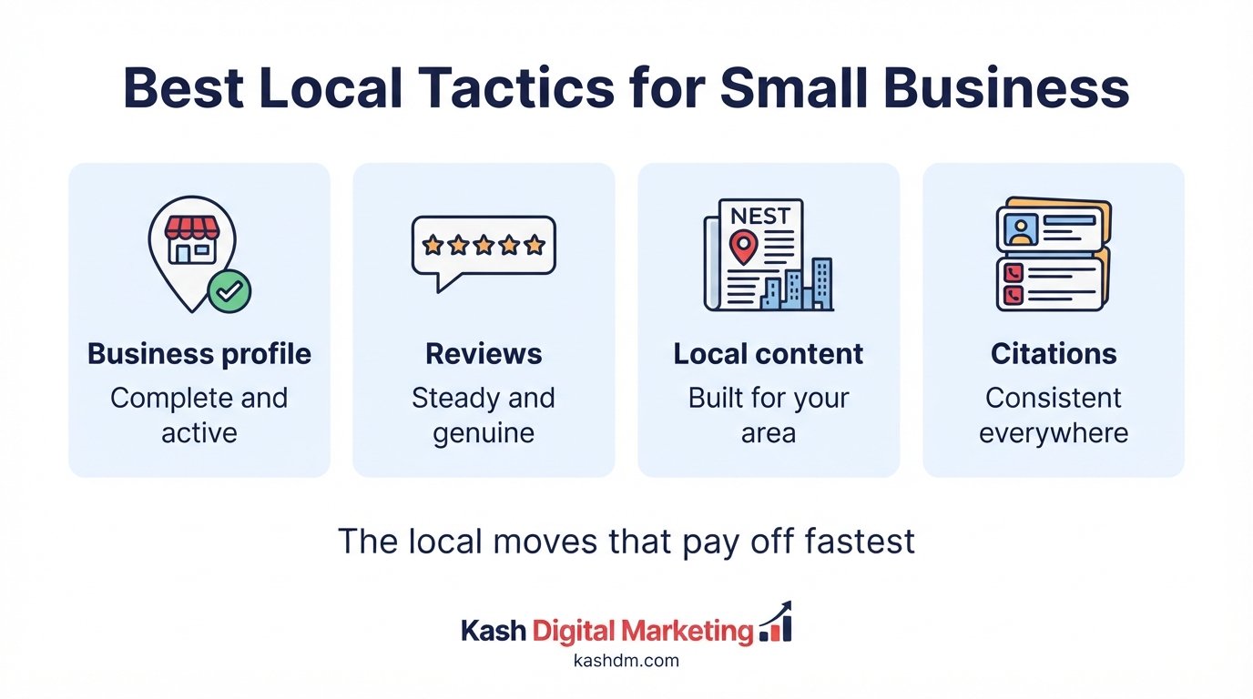 Best local SEO services for small business: map-pack rankings, reviews and local content driving more calls at an affordable monthly cost.