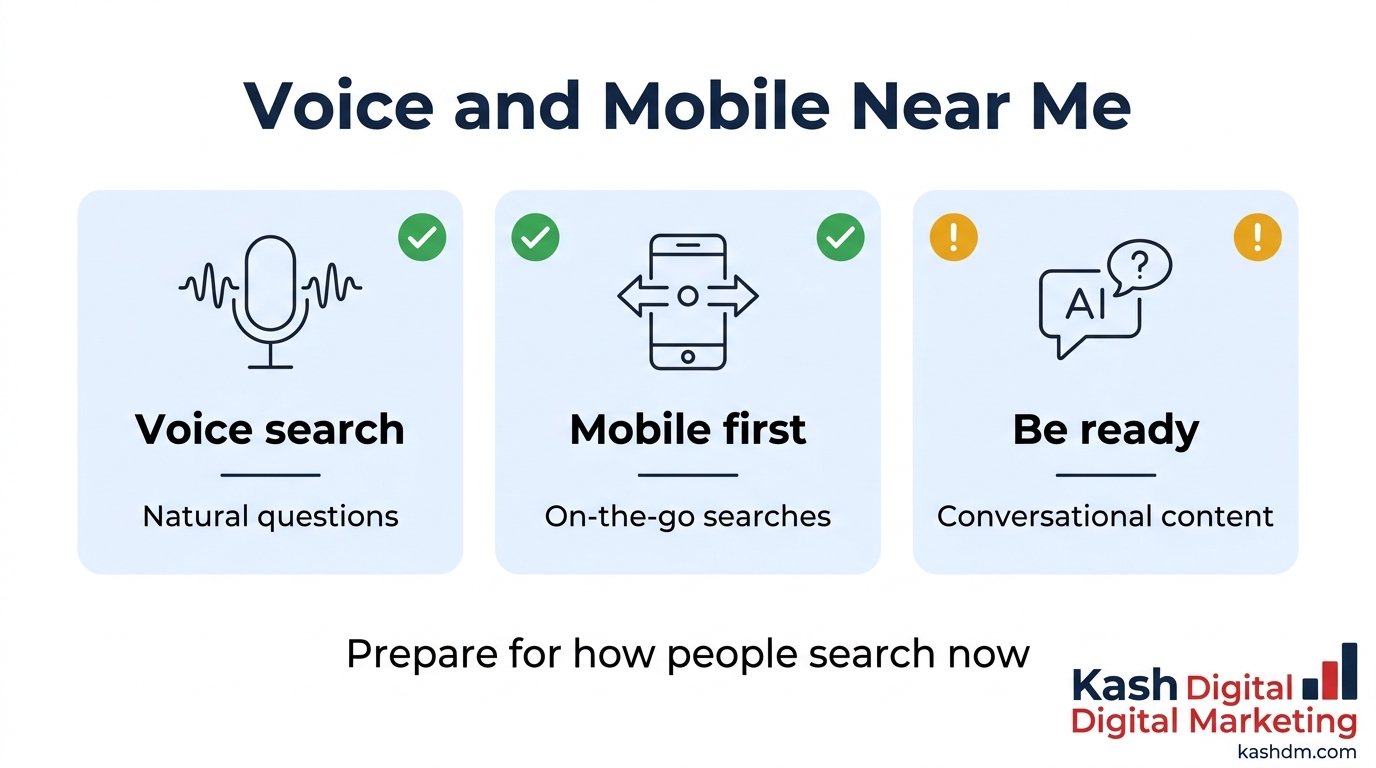 Voice search and mobile near me trends across US regions and how businesses can prepare.